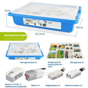 סט ליבות X530 אבני בניין רובוט לתכנות Wedo2.0 45300 לבנים חינוכיות עם סל אחסון, מתנות לילד - Product Image 5