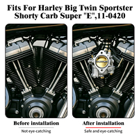 Kit de carburateur de moto en aluminium, remplacement Super E pour Harley Big Twin Sportster Buell Lightning Thunderbolt Cyclone 1995-2002