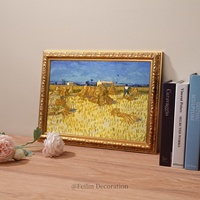 Tableau mural vintage sur toile, paysages européens, fleurs, décorations murales en bois pour mariage et maison