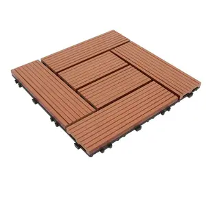 300*300*20 mét cài đặt dễ dàng WPC gỗ nhìn lồng vào nhau decking gạch