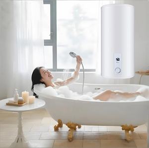 Caja Metálica Ligera y Delgada <span class=keywords><strong>de</strong></span> 30-100L con Tanque Interior <span class=keywords><strong>de</strong></span> Acero Inoxidable, Cilindro <span class=keywords><strong>de</strong></span> Pared, Almacenamiento Vertical, Clase Energética para Hoteles - Product Image 1