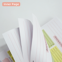 Bloc-notes de planificateur de définition d'objectifs quotidiens en spirale de couverture en PP d'impression couleur personnalisée