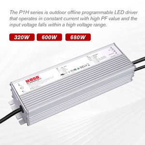 محرك إضاءة <span class=keywords><strong>LED</strong></span> صناعي موسو P1H بقدرة 320 واط، مدخل جهد عالي 277-480 فولت تيار متردد، معزول، طاقة ثابتة قابلة للبرمجة لإضاءة البيوت الزجاجية - Product Image 5