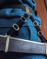 Boucle coulissante en métal pour sangle de sac à dos, ajusteur de sangle, boucle Tri-Glide pour pièces de sac à dos