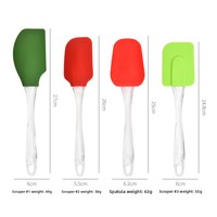 XN OB-004 Brosse à huile en silicone de qualité alimentaire, étaleur de beurre, racloir à crème, outil de pâtisserie
