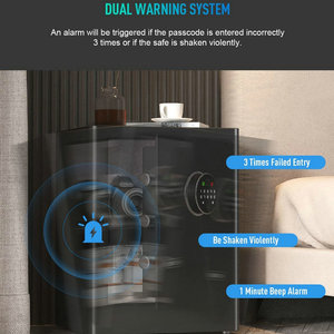 Nhà sản xuất trong nhà che giấu dấu vân tay an toàn chống cháy sắt an ninh hộp - Product Image 3