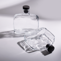 200ml conçu luxe verre clair aromathérapie diffuseur bouteille vide parfum parfum Reed diffuseur conteneur