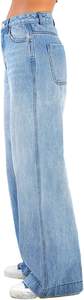 Jeans Casuales Vintage Y2K para Mujer, Corte Holgado, Estilo Boyfriend, Rectos, Transpirables, Impermeables, de Mezclilla, para Verano - Product Image 2
