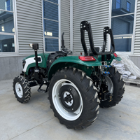 Tracteur agricole à roues YIBANG 80HP 4x4 à transmission par engrenages, équipement agricole essentiel, comprend moteur, boîte de vitesses, roulement, garantie 1 an