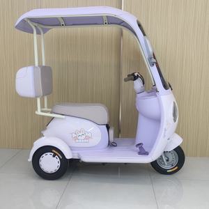 Стильный новый модный трехколесный полузакрытый Электрический трехколесный велосипед для семейных поездок - Product Image 5