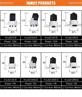 Batterie sans fil 5W 7W 12W Powered Trimless Track LED Spot Light avec une surface CRI élevée montée pour l'éclairage photo et mural