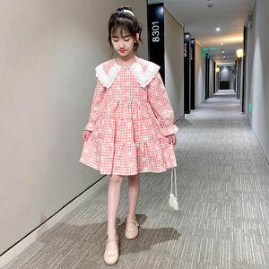 Vêtements pour enfants, robes mignonnes pour filles avec fleurs, robe de princesse à manches longues et volants, provenant d'un fournisseur chinois - Product Image 3