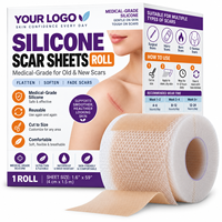 Réutilisable, pour lisser, adoucir et estomper les cicatrices (chéloïdes, acné, chirurgicales, brûlures), usage domestique, unisexe, hypoallergénique, silicone de qualité médicale, OEM ODM, élimination des cicatrices