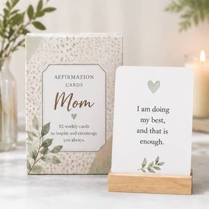 Tarjetas de Afirmación de Maternidad Personalizadas de Alta Calidad, Regalo para Baby Shower, para Mujeres Embarazadas, Juego de Cartas de Apoyo Emocional con Soporte - Product Image 1