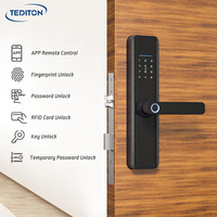 Coffre-fort intelligent Tediton avec contrôle à distance Wi-Fi, serrure numérique sans clé à combinaison et empreinte digitale