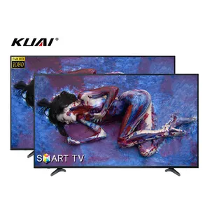 New Model FHD Slim Frame QLED TV Cheap Price Television 2k 4k Smart Tv 32 40 43 50 55 65 Inch LED Tv