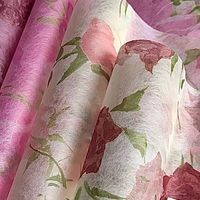 Papier d'emballage pour fleurs en papier vélin imperméable LUCIA, doublure pour bouquet, impression en gravure, tissus non tissés, 50 cm * 5 Y, 35 g, modèle