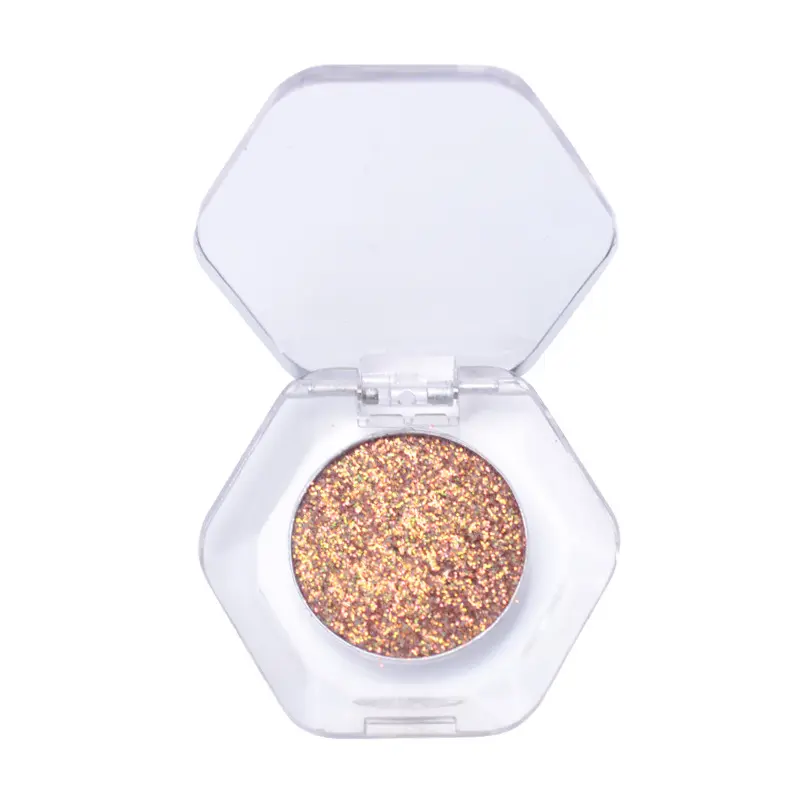 Private Label High Pigmented Individual Eye Shadow Makeup Custom Logo Eyeshadow Single Color Glitter Eyeshadow With Acrylic Case