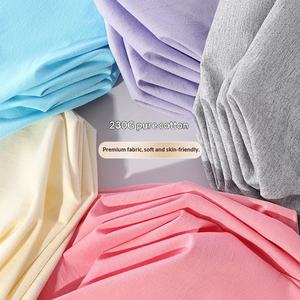 <span class=keywords><strong>T</strong></span>-shirt unisexe en coton pur 230g, anti-transpiration, à épaules droites, col rond, couleur unie, é<span class=keywords><strong>t</strong></span>é - Product Image 4