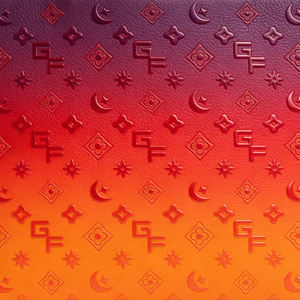 Sac fourre-tout en cuir PU violet et <span class=keywords><strong>orange</strong></span> dégradé coucher de soleil pour femme, motif gaufré, grande capacité - Product Image 4