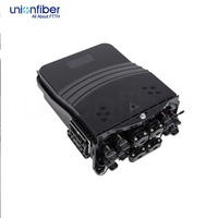 Boîtier terminal fibre optique extérieur 8 cœurs en ABS noir, montage sur poteau, 1*8 ports FTTH, boîtier NAP pour FTTH