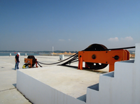 Rouleaux de poulie forgés de grande taille, capacité 60 tonnes, roue en acier de 1000 mm avec cadre mobile et fixe, moulé, marque CH