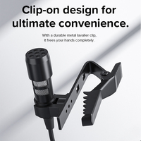 Plug-and-Play Kabelgebundenes Lavalier-USB-Typ-C-Kameramikrofon für Videoaufnahmen und Live-Streaming