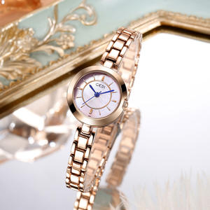 นาฬิกาควอตซ์ผู้หญิงหรูหราขนาดเล็ก ดีไซน์มินิมอล กันน้ำ ผลิตจากโลหะผสม รับผลิตตามแบบ - Product Image 6