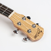 Deviser UK-24-60 24" Concert Ukulele Spruce Top Zebrawood Back/Sides Maple Neck Rosewood Fretboard Matte Finish Factory Direct