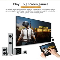 Dongle Wifi Sans Fil G7S Miroir d'Écran Anycast 1080p, Dongle d'Affichage Wifi Anycast Airmirror K12, Clé TV Transmetteur TV Sans Fil