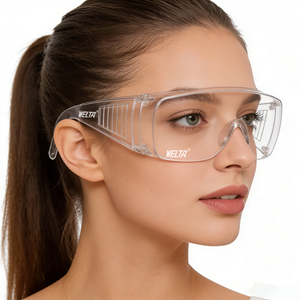 แว่นตานิรภัยอุตสาหกรรม WELTA UV สำหรับผู้ชาย ได้รับมาตรฐาน CE ป้องกันฝ้า/ป้องกันรอยขีดข่วน ทนทานต่อแรงกระแทก ANSI Z87.1 วัสดุ PC/ไนลอน - Product Image 1