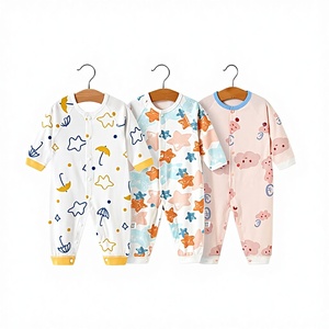Conjuntos de <span class=keywords><strong>Ropa</strong></span> para Bebés, Mono de Algodón Puro, Conjuntos de <span class=keywords><strong>Ropa</strong></span> para Bebés, Lindos Pijamas con Estampado de Dibujos Animados para Hombre, Estilo Instagram - Product Image 1