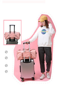 <span class=keywords><strong>Borsa</strong></span> da palestra con borsone sportivo con borsone da allenamento Yoga da viaggio per il fine settimana notturno a spalla con scomparto per scarpe - Product Image 6