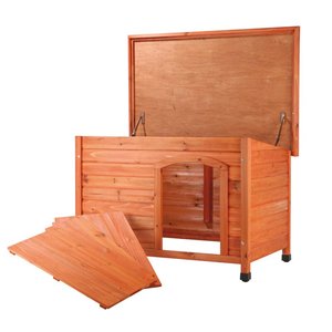 GreenGrow ADH1003 sıcak satış büyük kapalı/açık ahşap hayvan kafesi katı desen nefes Quadrate Pet köpek evi - Product Image 2