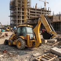 Produsen Profesional Backhoe Loader Kompak Baru Harga Terjangkau Front End Loader Dengan Excavator Mini Backhoe