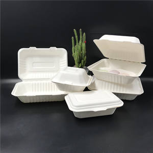 Venta al por mayor caja ecológica de embalaje de 6 pulgadas de pulpa de caña de azúcar desechable caja de comida para llevar bagazo para llevar caja de pizza biodegradable - Product Image 3