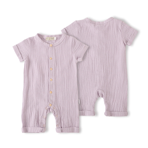 Body <span class=keywords><strong>de</strong></span> muselina para bebés y niños pequeños, mono <span class=keywords><strong>de</strong></span> manga corta con botones <span class=keywords><strong>de</strong></span> madera, <span class=keywords><strong>ropa</strong></span> <span class=keywords><strong>de</strong></span> verano <span class=keywords><strong>de</strong></span> cáñamo, tejido informal, 100% <span class=keywords><strong>de</strong></span> algodón, Unisex - Product Image 2