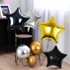 Globos de Aluminio Ecológicos con Forma de Estrella de Cinco Puntas de 18 Pulgadas al por Mayor para Cumpleaños, Halloween, Navidad, Año Nuevo, Bodas - Product Image 5