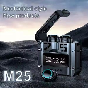หูฟังไร้สาย M25 TWS ควบคุมแบบสัมผัส ลดเสียงรบกวน เสียงสเตอริโอ กันน้ำ หูฟังสำหรับเล่นกีฬา พร้อมหน้าจอแสดงผลดิจิตอล หูฟังสำหรับเล่นเกม - Product Image 3