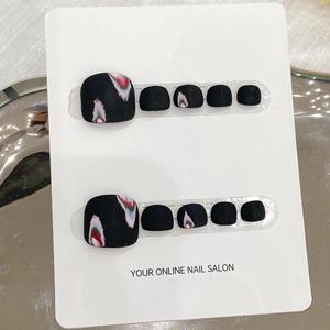 เล็บปลอมอะคริลิกสีดำล้วนแบบใช้ซ้ำได้หรูหราใช้ซ้ำได้ - Product Image 2