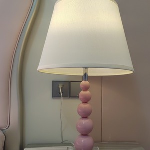 Pink Crystal <strong>Table</strong> Lamp Modern Minimalist American Country European Style Model Home Girls Kids Bedroom Decor - Product Image 4