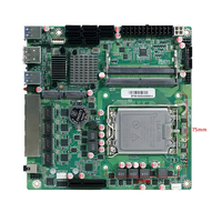 Carte mère Intel Mini-ITX bon marché pour usage industriel, DDR5, B760, LGA1700, 4 ports Ethernet, 12V, mince, LGA 1700, pour jeux, Mini NAS, ITX
