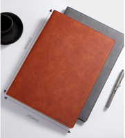 Padfolio-portafolio magnético de cuero de imitación para negocios, carpeta con clip, tamaño de letra A4, para conferencia, Bloc de notas