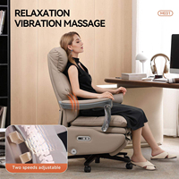 Fauteuil de bureau exécutif moderne en cuir, pivotant, avec appui-tête réglable électriquement et hauteur réglable, pour bureau à domicile