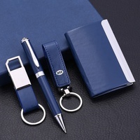 Ensemble cadeau de bloc-notes en PU rigide de qualité supérieure pour entreprises, avec stylo, porte-cartes, articles cadeaux souvenirs, événements festifs