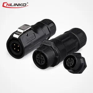 Cnlinko LP12 2 3 5 6 8 פינים מחבר עמיד למים Ip68 זכר נקבה תקע שקע עבור LED כוח מחברים עמידים למים