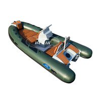 Bateau à côtes gonflables rigides de 3.9 mètres, dériveur de sport RIB390, modèle double avec matériau en aluminium PVC de 1.2mm pour une utilisation en extérieur sur lac