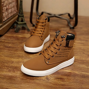 Nouvelles Bottes Martin Montantes à Lacets pour Hommes, Style Coréen Tendance 2026, Baskets Décontractées Rétro en Daim Style Britannique - Product Image 3