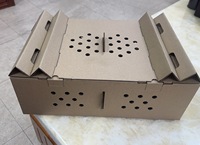 Boîtes de transport en carton ondulé à double paroi pour poussins vivants d'un jour, fabriquées en usine