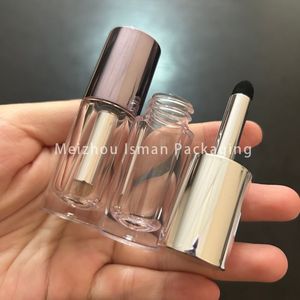 مخصص الأكثر مبيعًا سائل مستدير قصير أنبوب خافي عيوب الشفاه السمين مع فرشاة شفاه معدنية وإسفنجة - Product Image 3